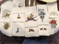 Collection of Embroidered Whimsical Napkins