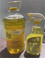 Pine-Sol and simple green