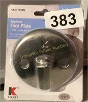 Keeney Trip Lever Face Plate