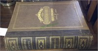 Large antique book, 1878 history of Bradford