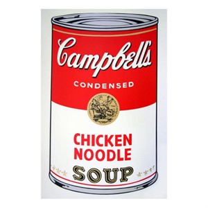 Andy Warhol "Soup Can 11.45 (Chicken Noodle)" Silk