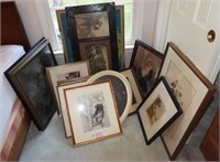 Approximately (15) framed artworks and print
