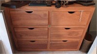 Six drawer storage cabinet 28” x 38” x 21”