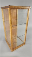 Wood/Glass Table Top Display Cabinet