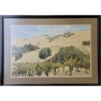 A Signed Landscape Lithograph F Parker Limited Ed