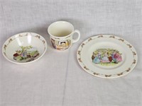 Royal Doulton Bunnykins -Bowl, Plate, Cup