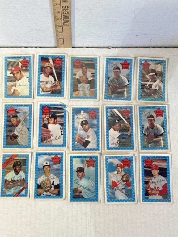 Kellogg’s 3-D superstars set of 15 baseball cards