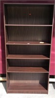 Faux Wood Finish Bookcase