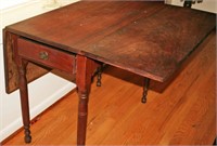 1-Drawer Drop Leaf Table