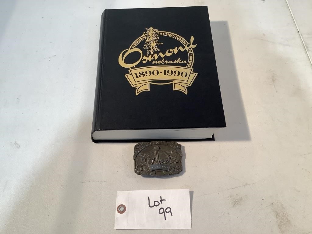 Osmond, NE Centennial Book & Belt Buckle