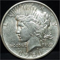 1921 High Relief Peace Silver Dollar, High Grade