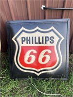 Vintage Phillips 66 gasoline advertising sign