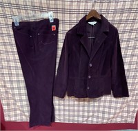 St. John's Bay Jacket (Petite) & Pants (sz 14)