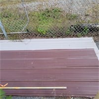 3 sheets tin roofing 10' x 30"