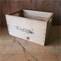 JM Schneider Wooden Crate