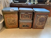 VINTAGE TIN SET