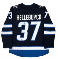 Hellebuyck Signed Winnipeg Jets Replica Jersey