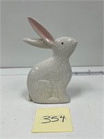 Rabbit Crackle Finish Porcelain Bunny Figurine