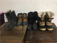 Collection of 4 boots
