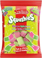 2 BAGS - Swizzels Squashies- Cherry & Apple