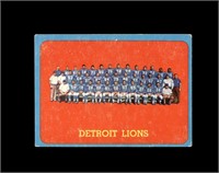 1963 Topps #36 Detroit Lions TC SP VG to VG-EX+