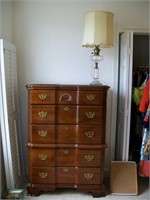 Chest of Drawers and Lamp