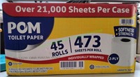 Pom 2-Ply Toilet Paper, 45ct