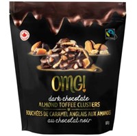 OMG! Dark Chocolate Almond Toffee Clusters, 680g