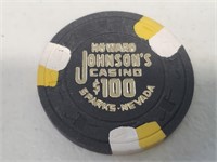 $100 Howard Johnson's Sparks Nevada Chip