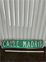 Vintage Metal Street Marker Sign