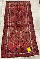 ZANJAN HAND KNOTTED WOOL ACCENT RUG, 6'2" X 3'