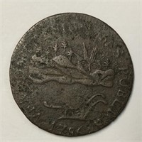 1786  VERMONT COPPER VF DETAIL