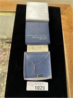 Vintage sterling sapphire Avon necklace
