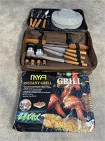 Picnic Silverware set, and Mya instantGrill