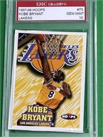 1997-98 Hoops Kobe Bryant Graded Card