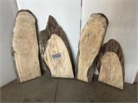 4 pieces of spalted maple