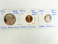 1972 S Cameo Proofs - Kennedy - Lincoln -