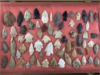 Group of very Nice Arrowheads Frame is NOT include