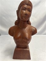 Wooden Lady Statue 12 INCHES