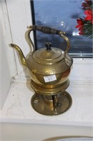 Brass kettle with stand & burner