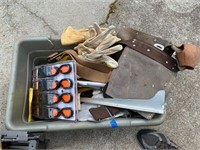 BIN OF HARDWARE AND TOOLS