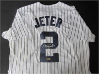 DEREK JETER SIGNED AUTOGRAPHED JERSEY WITH COA