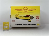 Shell Collector Series Vintage Airplane Bank