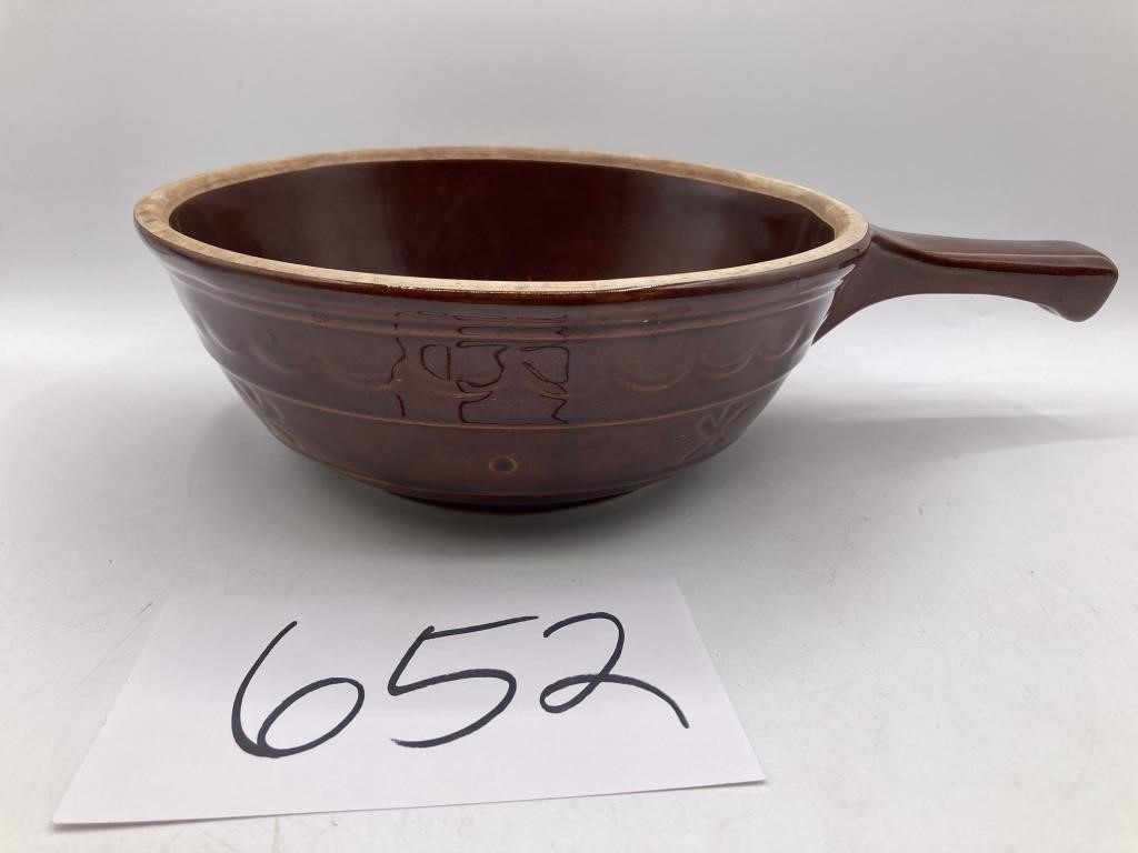 Stoneware Mar Crest 8.5 Handled Bowl