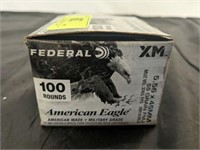 FEDERAL 5.56 X 45 AMMUNITION 100 RDS