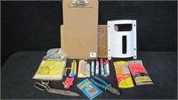 Clip Boards, Center Point Finder, Markers,
