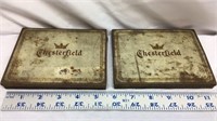 F13) TWO CHESTERFIELD TINS FROM CIGARETTES