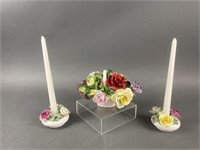 Royal Adderlry Flower Bouquet & Candle Holders