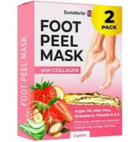 SUNATORIA FOOT PEEL MASK WITH COLLAGEN TWO PACK