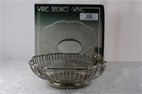 Silver Plated Wire Basket